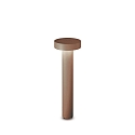 Outdoor Pollerleuchte TESLA, 60cm, 4x G9, IP44, kaffee