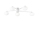 ceiling luminaire HERMES 5 flames G9 IP20, white dimmable
