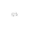 Ideal Lux LED Deckenleuchte ZIGGY, � 80cm, 150�, 62W, 3000K, 4320lm, CRI>80, IP20, wei�