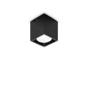 ceiling luminaire DOT square IP20, black dimmable