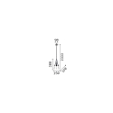 Ideal Lux Pendelleuchte CONO, IP20, 1-flammig, konisch, GU10 max. 28W, inkl. 1x LED 7W 3000K 540lm, messing plattiert / Klarglas