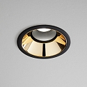 Ideal Lux recessed housing ZEUS round, black