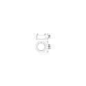 Ideal Lux Einbaugeh�use f�r ZEUS � 10,9 cm, 21W, mit Rahmen, rund, wei�