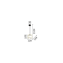 Ideal Lux Pendelleuchte LINGOTTO, IP20, 1-flammig, G9 (inkl., max. 28W), schwarz / �tzglas wei�
