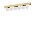 ceiling luminaire PING PONG IP20, brushed brass 