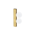 wall luminaire PING PONG IP20, brushed brass 