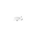 ceiling luminaire IRIDE IP20, white dimmable
