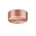 Baldachin MAGNETICO, rund, � 9cm, 1-fach, dezentraler Auslass, magnetische Blende, kupfer