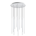 pendant luminaire FILO 12 flames IP20, white 