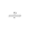 Ideal Lux LED Deckeneinbaustrahler LIKA FI TRIM, IP20, eckig, 27.8cm, mit Blende, CRi >90, UGR <16, on-off, wei�, 21W 2700K 29�