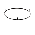 ceiling luminaire ORACLE SLIM D090 ON-OFF IP20, black 