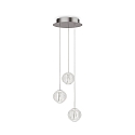 pendant luminaire DIAMOND  3 flames IP20, chrome 