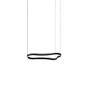pendant luminaire WAVES-1 SP direct, switchable IP20, black matt 