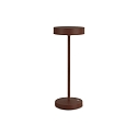 battery table lamp TOFFEE IP54, coffee brown dimmable