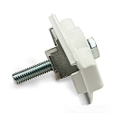 3-Phasen Befestigungs-Adapter ( CLASSIC + S1), IP20, M10 Gewinde, Schraube 55mm, mechanisch, Aluminium, isoliert, wei�