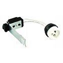 Socket GU10 for recessed spots with hanger + Luster clamp, 0-230V, IP20, ceramics