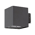 Outdoor LED wall luminaire Flex Up&Down, IP54, flexible light openings, 2x5W CREE, 3000K 1100lm, anthracite