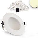 LED recessed downlight LUNA, indirect lightbeam, IP20, not dimmable, white, 8W 2700K 300lm 120�