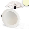 LED recessed downlight LUNA, indirect lightbeam, IP20, not dimmable, white, 18W 2700K 1030lm 120�