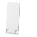 Accessory for SURF12 RAIL with COVER4 and TUNNEL - endcap, anodized aluminium, EC18, angular
