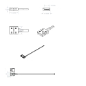 ISOLED Clipped cable connection (max. 5A) for 3-pole IP20 LED strips (with 1cm width and pitch >1.2cm)