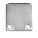 Accessory for profile SURF12 FLAT with TUNNEL - endcap EC3 (2 pc.), aluminium, incl. screws