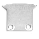 Zubeh�r f�r Profil DIVE12 FLAT mit TUNNEL - Endkappe EC27 (2 Stk.), Aluminium, inkl. Schrauben