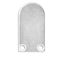 Zubeh�r f�r SURF12 BORDERLESS mit TUNNEL - Endkappe EC15 Alu (2 Stk.), inkl. Schrauben