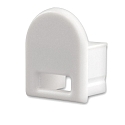 Zubeh�r f�r SURF12 BORDERLESS mit COVER5 - Endkappe (1 Stk.), PVC, EC14, grau, mit Kabeldurchf�hrung