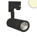 LED 3-Phasen Schienenstrahler, 28W, 60� CRi >90, drehbar und schwenkbar, 3000K 2400lm, Schwarz