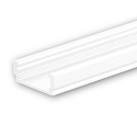 LED Aufbauprofil SURF12 FLAT, Aluminium, 200cm, Wei� RAL 9010
