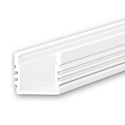 LED surface mount profile SURF12, aluminium, 200cm, white RAL 9010
