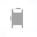 ISOLED Clip-connector (max. 5A) for 3-pole IP20 LED strips (with 1cm width and pitch >0.8cm)