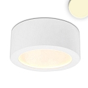 LED surface mount luminaire LUNA, IP20, indirect lightbeam, not dimmable, white, 8W 2700K 300lm 120�, white