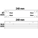 ISOLED LED Trafo 12V/DC, 0-200W, Gitter Slim