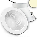 LED downlight REFLECTOR, UGR<19, suitable for offices, IP52, � 23.4cm, CRI >95, white, 30W 3000K 2450lm 60�