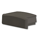 Zubeh�r f�r Profil SURF12 FLAT - Endkappe (1 Stk.), EC1B, schwarz, geschlossen