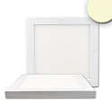 Outdoor LED Deckenleuchte SLIM 18MM, IP52, 22 x 22cm, Trafo integriert, wei� / diffus, 18W 3000K 1350lm 120�