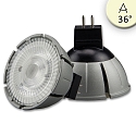 Full spectrum LED spot MR16 COB, 12V AC / DC, GU5.3, 7W 3000K 520lm 36�, CRI>98, dimmable