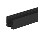 LED Aufbauprofil SURF16, Aluminium, 200cm, Schwarz RAL 9005