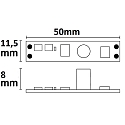 ISOLED LED Mini PWM-Controller mit Wisch-Sensor f�r Profile, Zwischenstecker, 1 Kanal, 12-24V DC, 3A