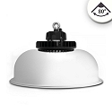 LED Hallenleuchte FL mit Alu-Reflektor, IP65, 120W 18000lm, 1-10V dimmbar, 4000K 80�