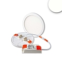 LED downlight Flex 8W, IP52, UGR<19, suitable for offices, DA 5-10cm, not dimmable, white, 8W 4000K 750lm 120�