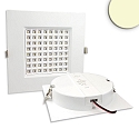 LED Downlight PRISM, UGR<19, BAP geeignet, IP54, eckig, 22.8 x 22.8cm, starre Optik, dimmbar, 25W 3000K 2870lm 90�