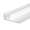 LED drywall profile, flush-type, anodized aluminium, 200cm