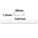 ISOLED Zubeh�r f�r FastFix LED Linearsystem S - Blindabdeckung f�r Balkenaufnahme, 143.7cm