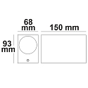 ISOLED Au�enwandleuchte Up&Down, IP54, eckig, 2x GU10, exkl. Leuchtmittel, Aluminium, sandschwarz