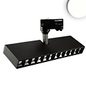 LED 3-Phasen Raster-Strahler, IP20, eckig / 32.15cm, UGR<19, CRi>90, schaltbar, kardanisch, 35W 4000K 2750lm, schwarz