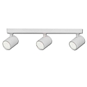 Wand- und Deckenleuchte GU10 Triple, 3-flammig, IP20, schwenkbar, exkl. Leuchtmittel, Aluminium, Wei� matt