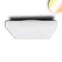 LED Aufbauleuchte SQUARE, IP54, 32.8 x 32.8cm, 24W 3000/4000K 2700lm 120�, schaltbar, wei�, ohne Bewegungssensor